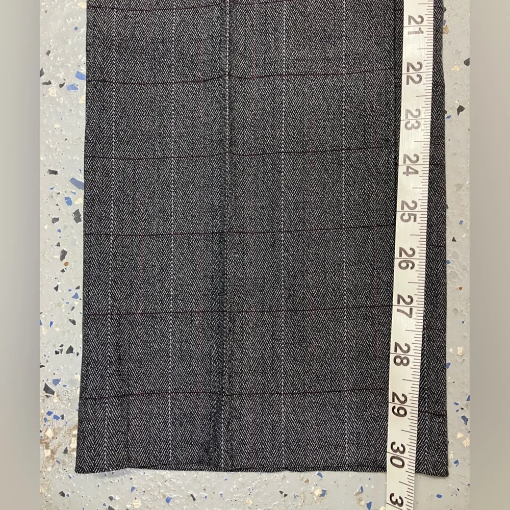 Dress‎ Barn Trouser Leg Grey Plaid Pants Womens Size 4 - Image 11