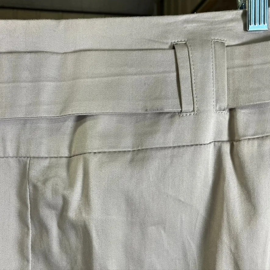 Promod Beige Pencil Skirt‎ Women Size EU 42 UK 14 Belted Business Career Tan Size L - Image 8
