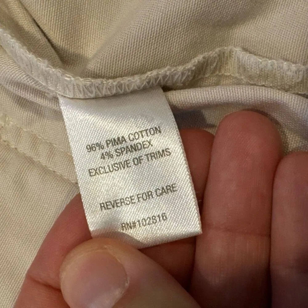 Garnet Hill Pima Cotton Ankle Pants size small - Image 3