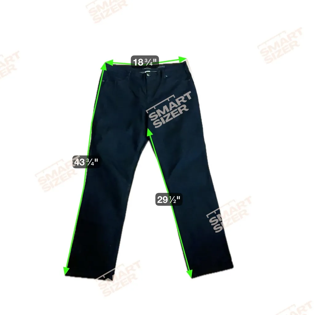 Jordache Women’s Skinny Jeans Size 18 Average Black Denim Stretch Mid Rise - Image 4