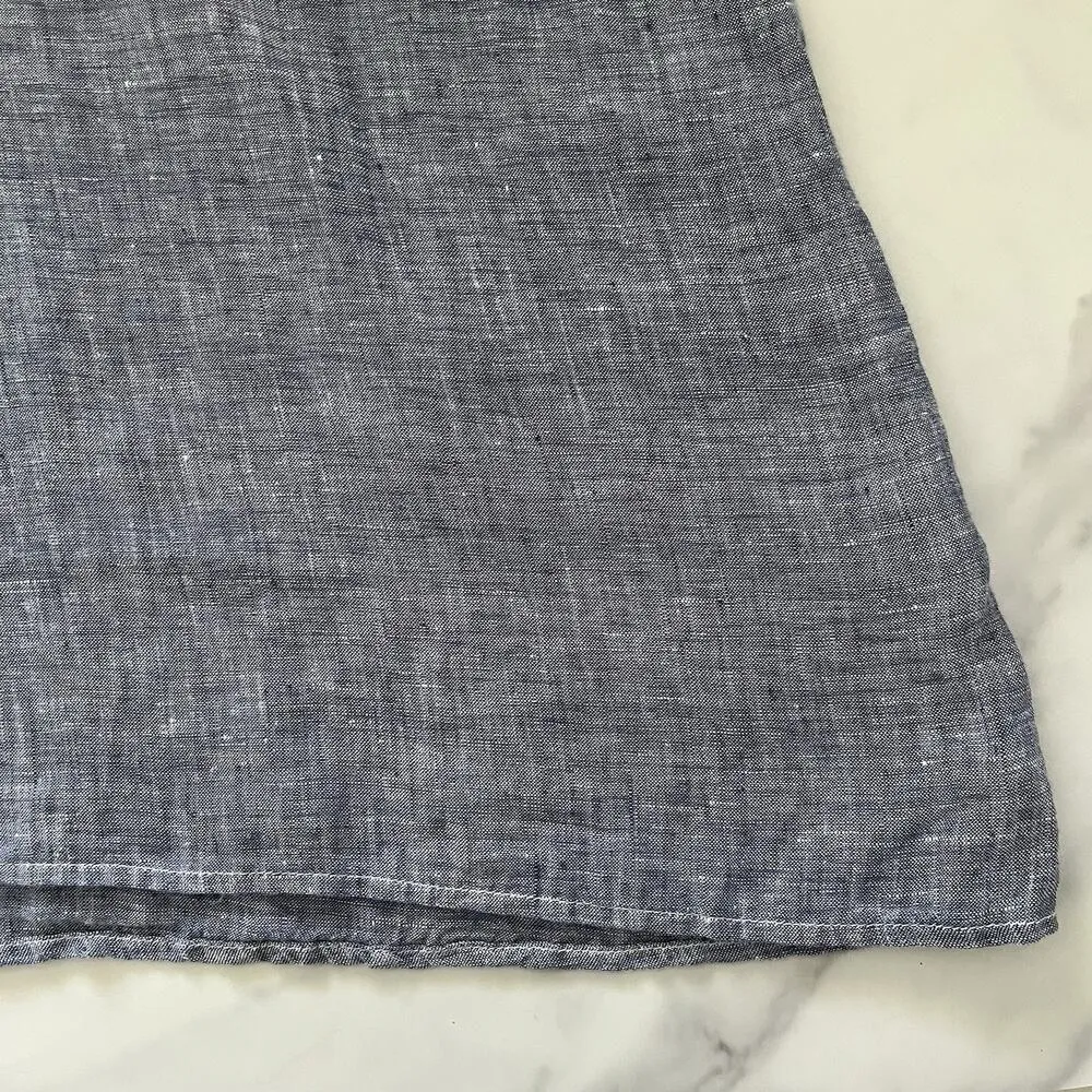 CP Shades Linen Split Neck Tunic Top Womens Size XS Beach Lagenlook Minimalist - Image 7