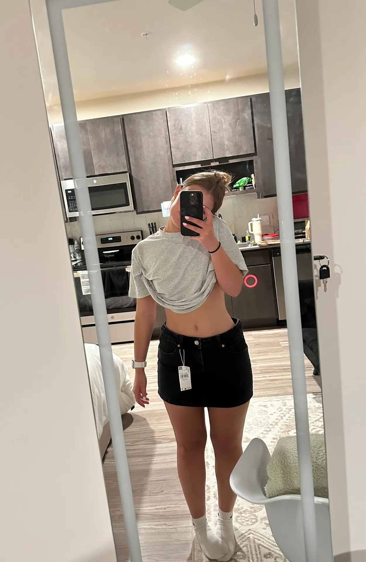 Denim Mini Skirt - Image 6