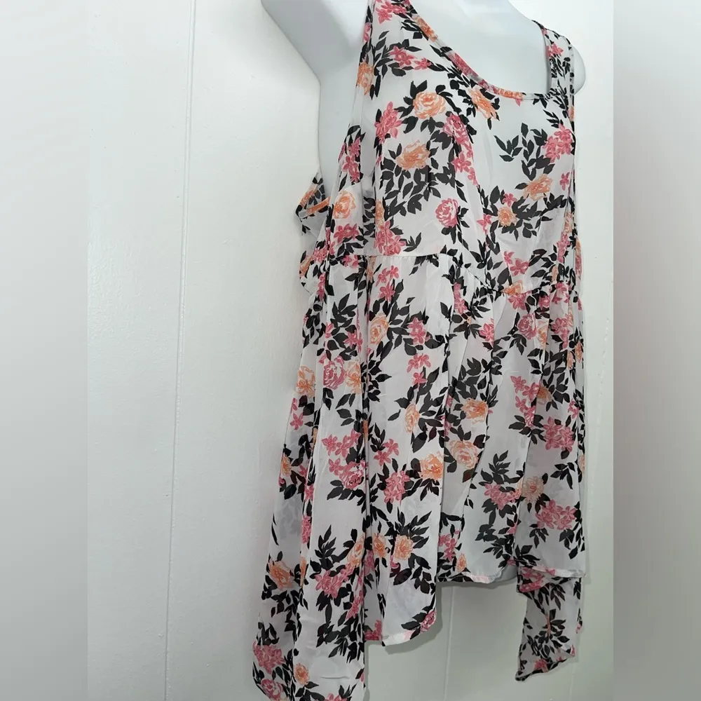 Torrid Floral Tank Flowy Blouse - Image 4