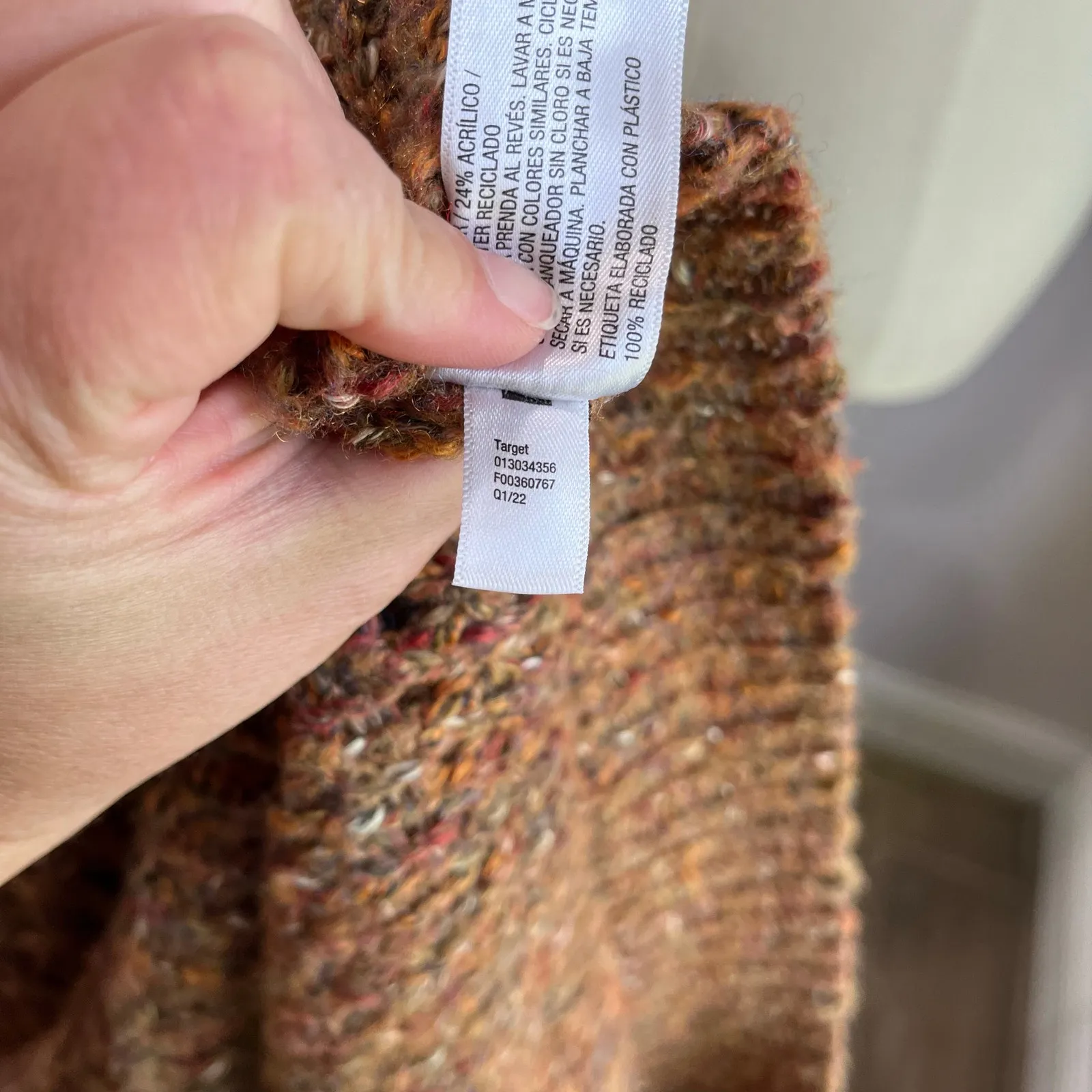 Universal Thread Brown Marled Cozy Knit Sweater Size Small - Image 3