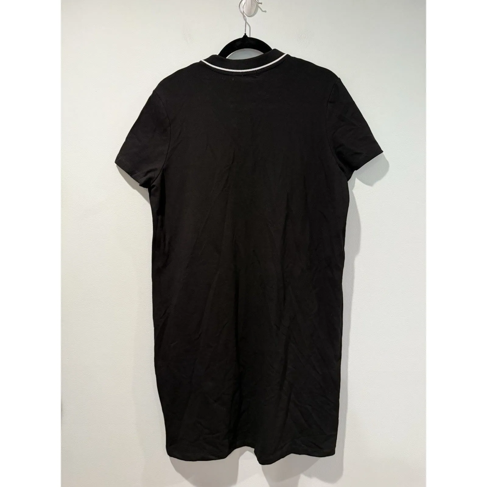 NEW Renuar Polo Dress Women Large Black Preppy Quiet Luxury Travel Minimal - Image 3