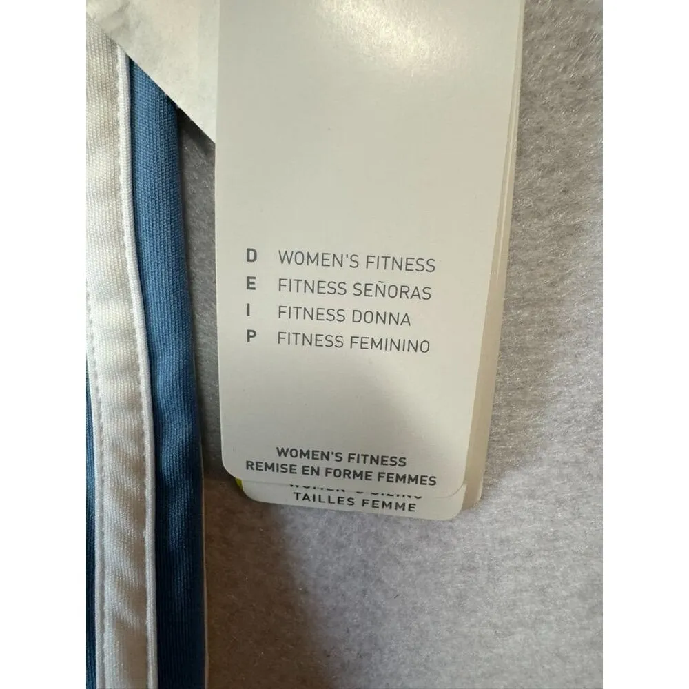 Adidas Thermo System Shirt ATS V-Neck Loose Fit Rave Blue/White Women's Large L - Image 6