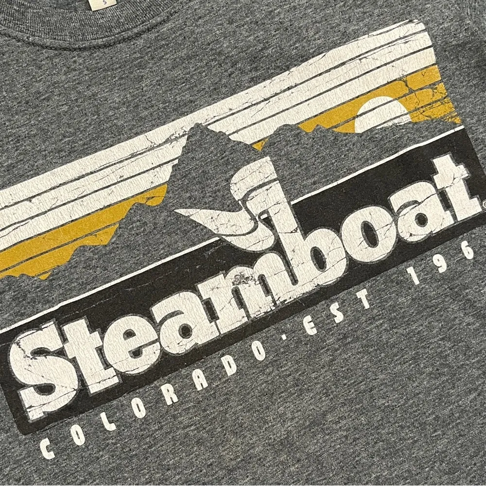 Ouray Steamboat CO Cotton Blend Tee Shirt Womens Small Vintage Design - Image 4