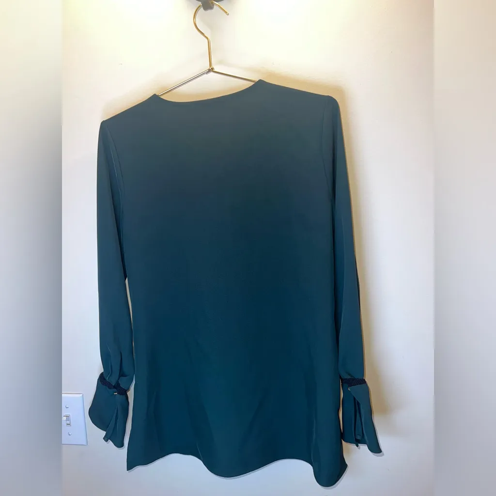 Calvin Klein Sheer Bell Sleeve Blouse | XS - Image 2