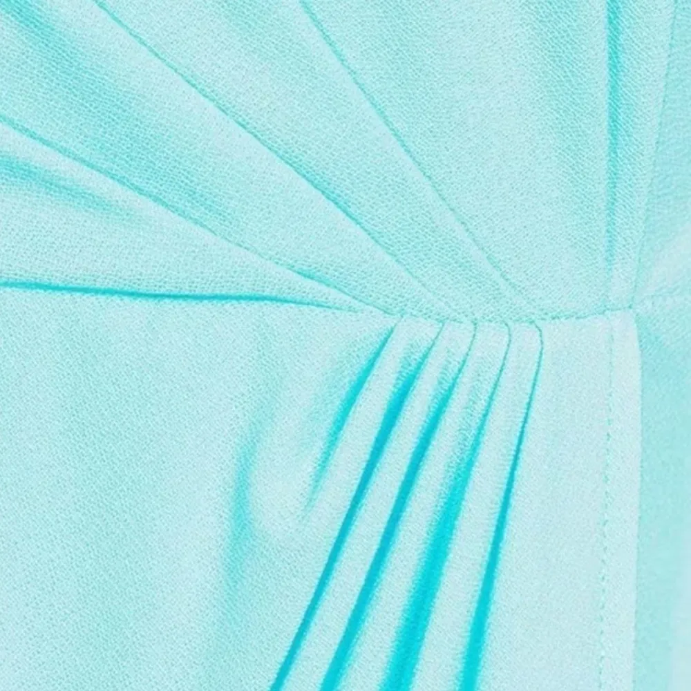 Belle Badgley Mischka Women’s Maeve Faux Wrap Statement Sleeves Mini Dress - Image 3