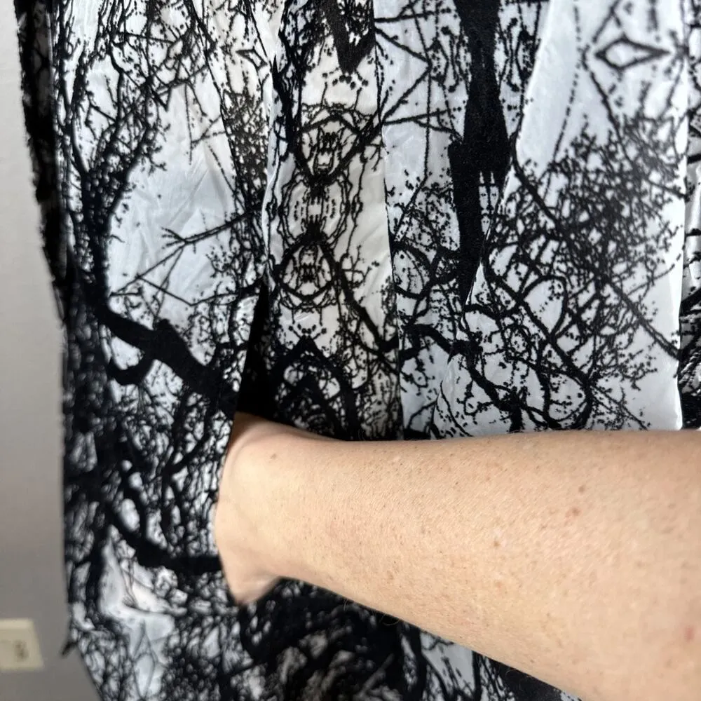 Mycra Pac One Womens Black Velvet Flocked Raincoat Size 0 - Image 6