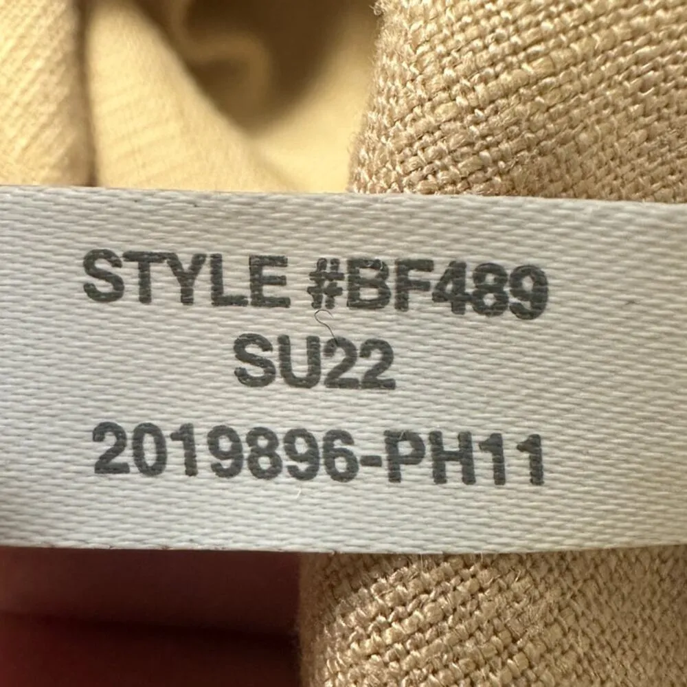 J CREW | ST | Seaside Linen Blend Elastic Tie-Waist Pull-On Pant in Desert Tan - Image 10