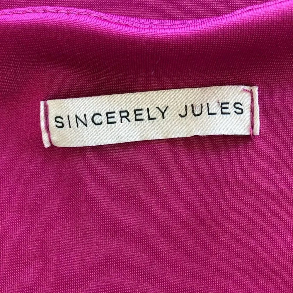 Sincerely Jules Women’s M Liquid Knit Sleeveless Square Neck Tank Midi Dress Pink Size M - Image 5