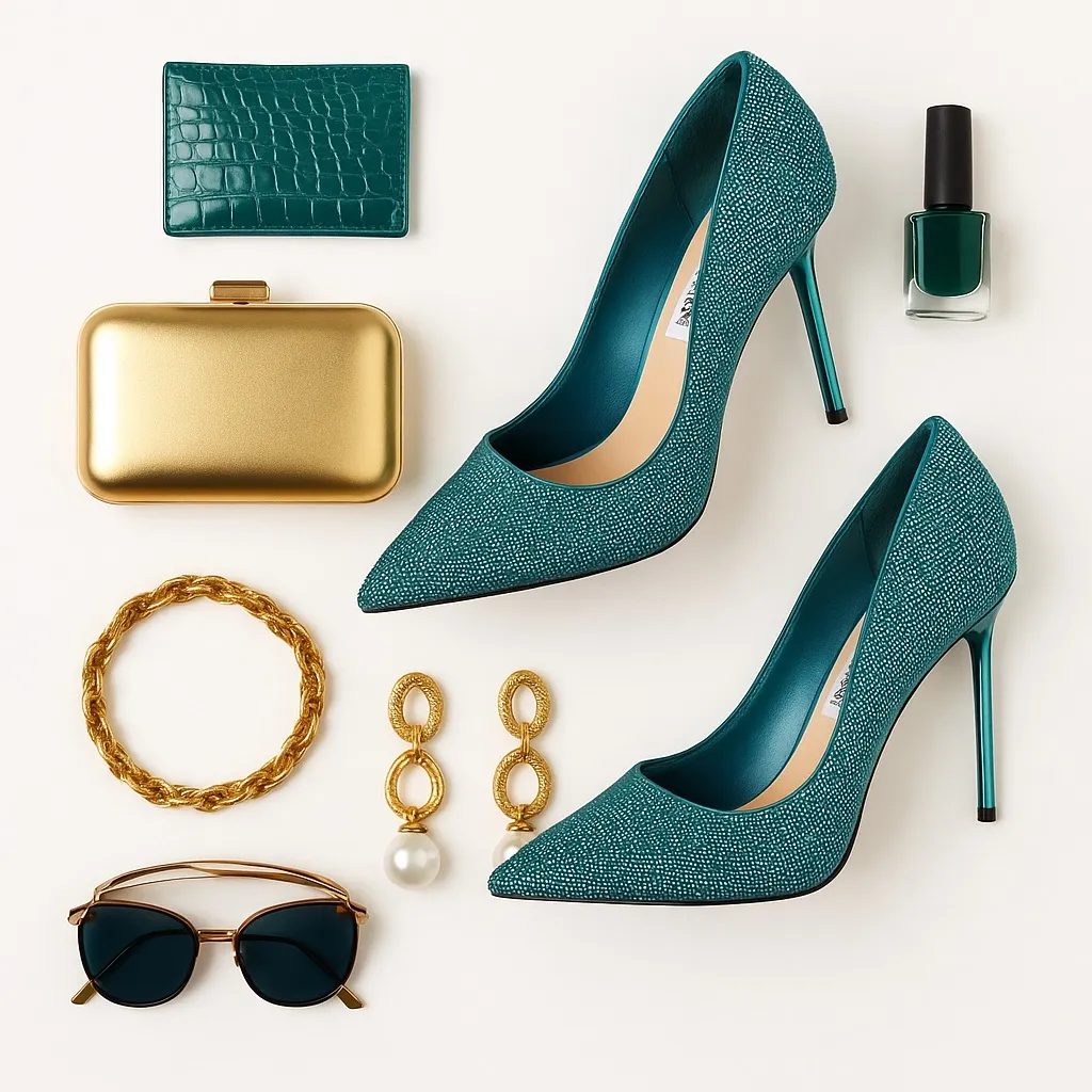 Steve Madden Sexy Vivacious Teal Rhinestone Stiletto Pumps Size 5.5 NWOT/NIB - Image 14