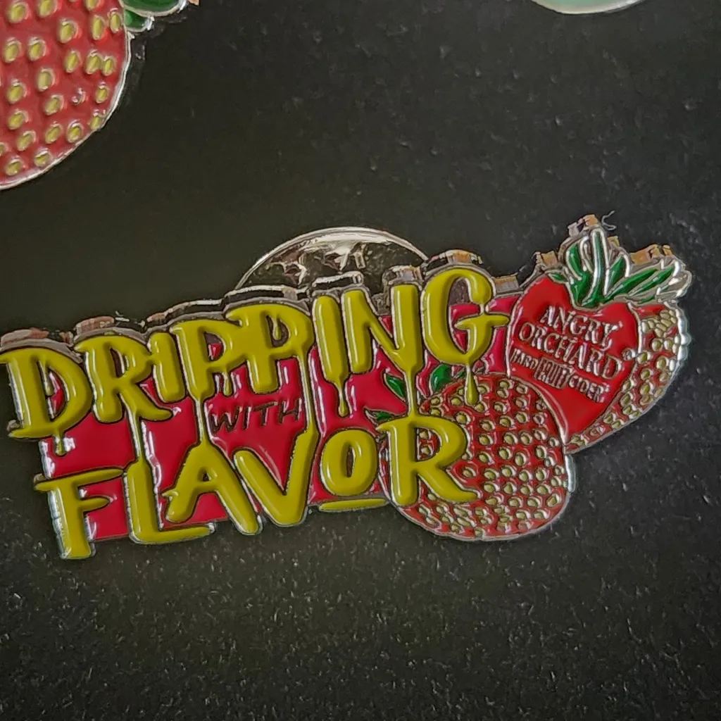 Set of 5 Angry Orchard Fruit Hard Cider Enamel Pins New - Image 6