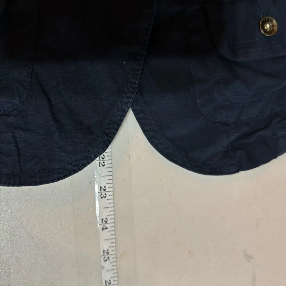 Vintage Y2K Esprit‎ Women's Cotton Pockets Button Front Jacket Navy Blue Small - Image 7