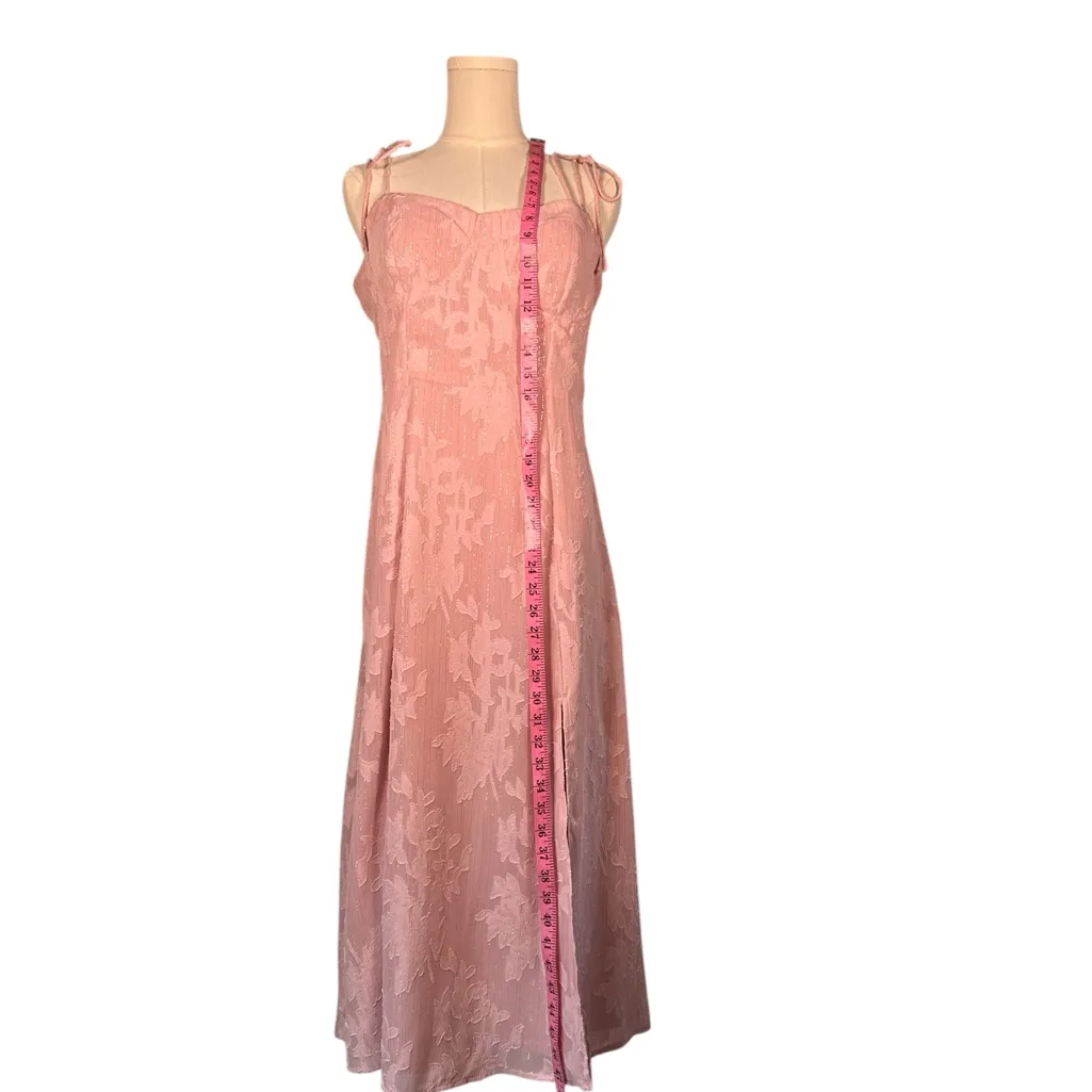 Lulu's‎ Light Pink Floral Midi Dress - Image 6