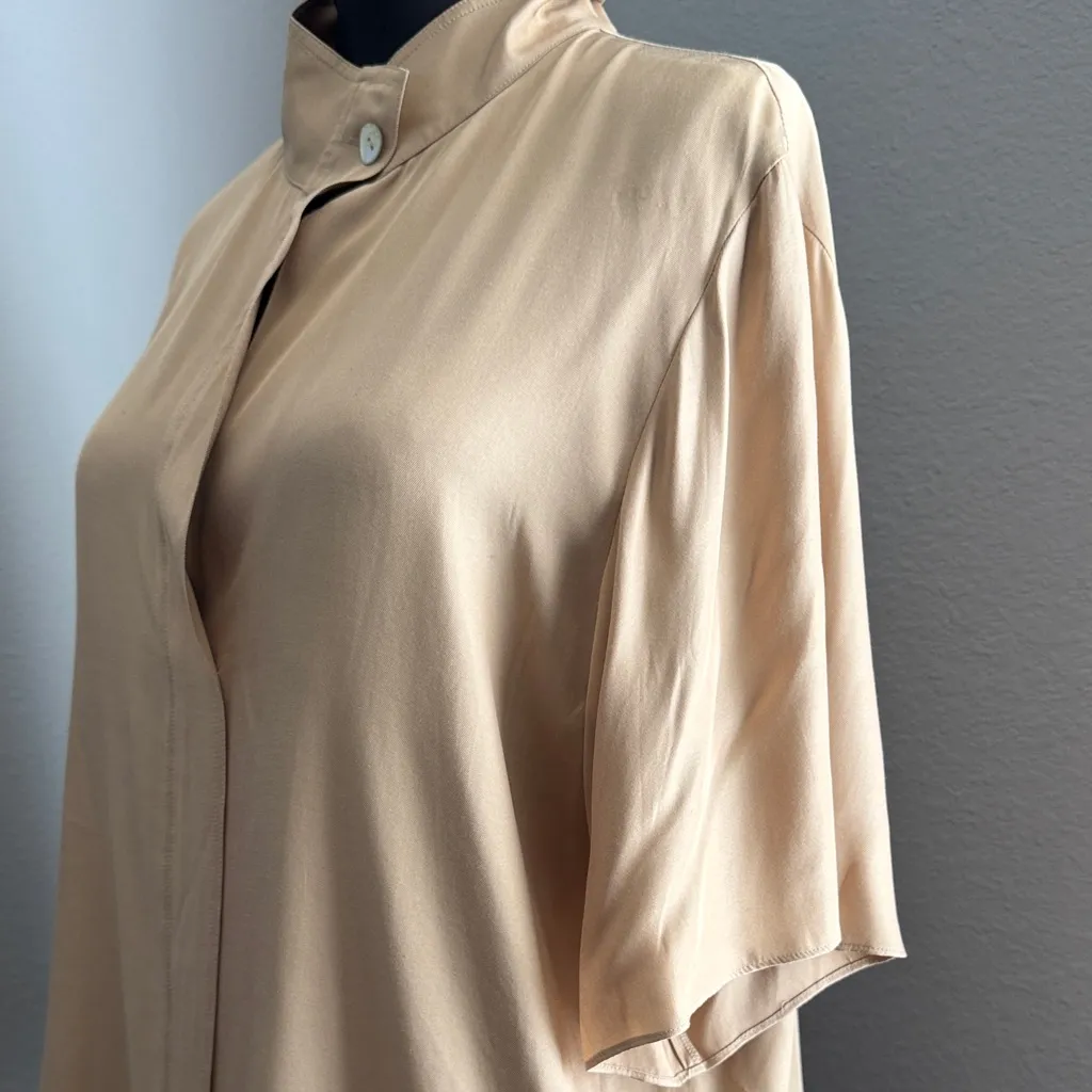 NWT Vince Tan Women's Silk Blouse Size Large Retails For $295. Great Deal! - Image 6