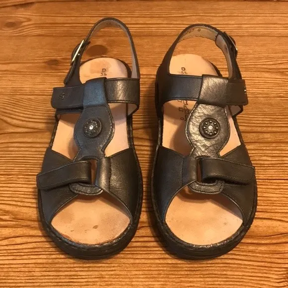 Finn comfort ladies Adana leather strappy sandals size 5.5 Brown - Image 9