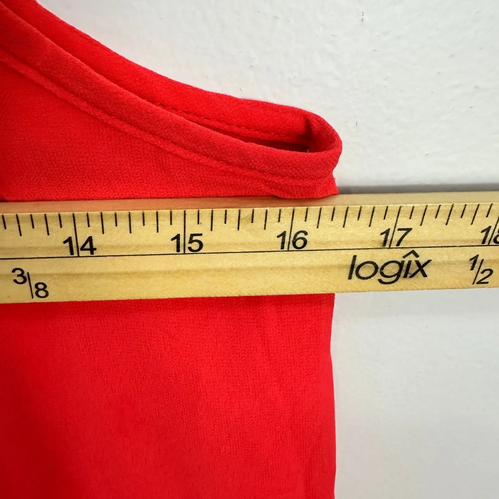 IZ‎ Byer Dress Womens Small Red Crochet Lace Boho Festival Summer Party Retro - Image 3