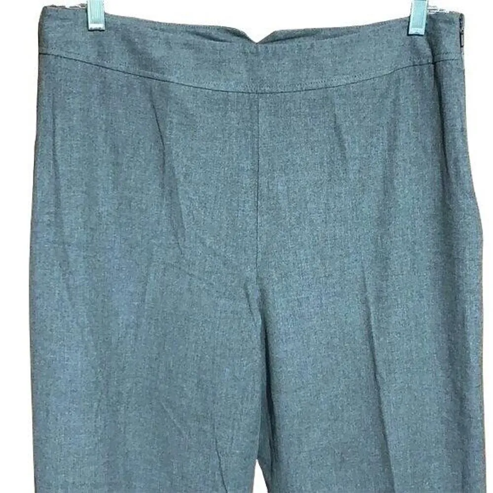 Eddie Bauer Womens Dress Pants Trousers Bremerton Fit Wide Leg Gray Size 14 - Image 2