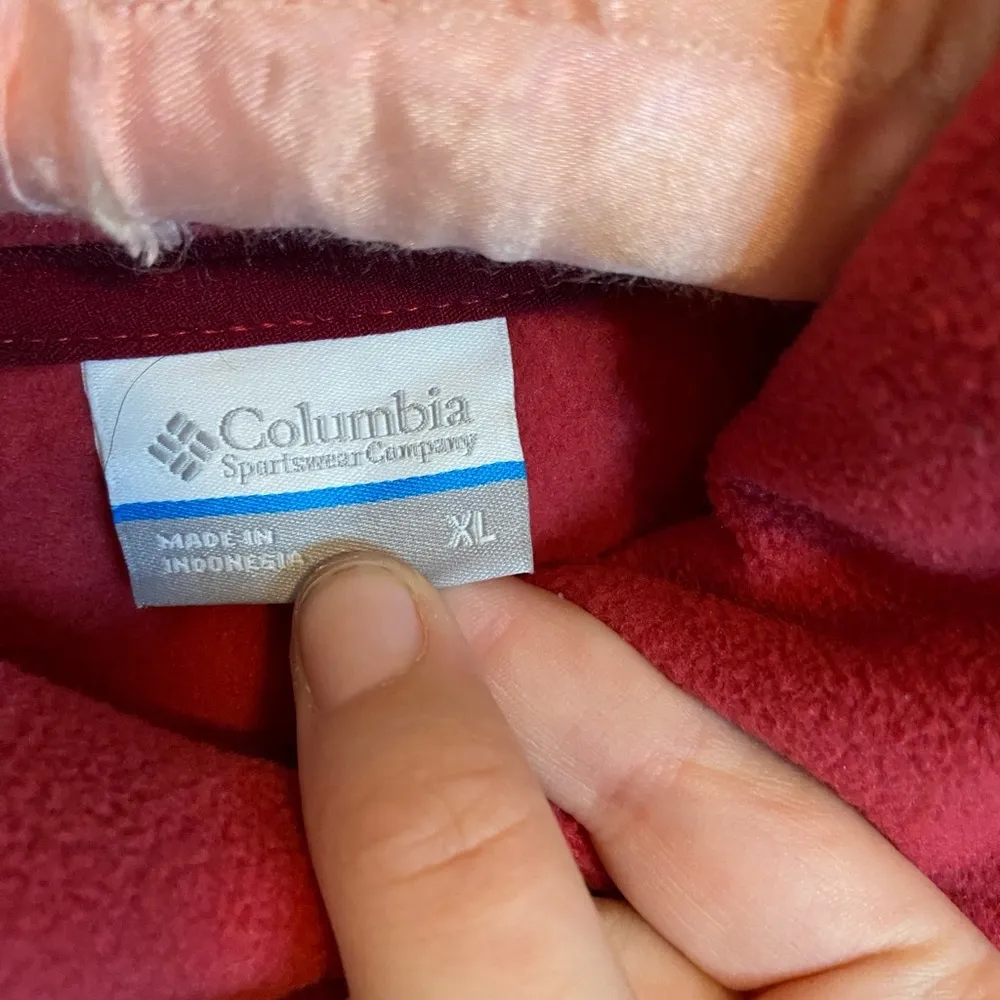 COLUMBIA Quilted Fleece 1/2 Zip Pullover Sweater - Image 2