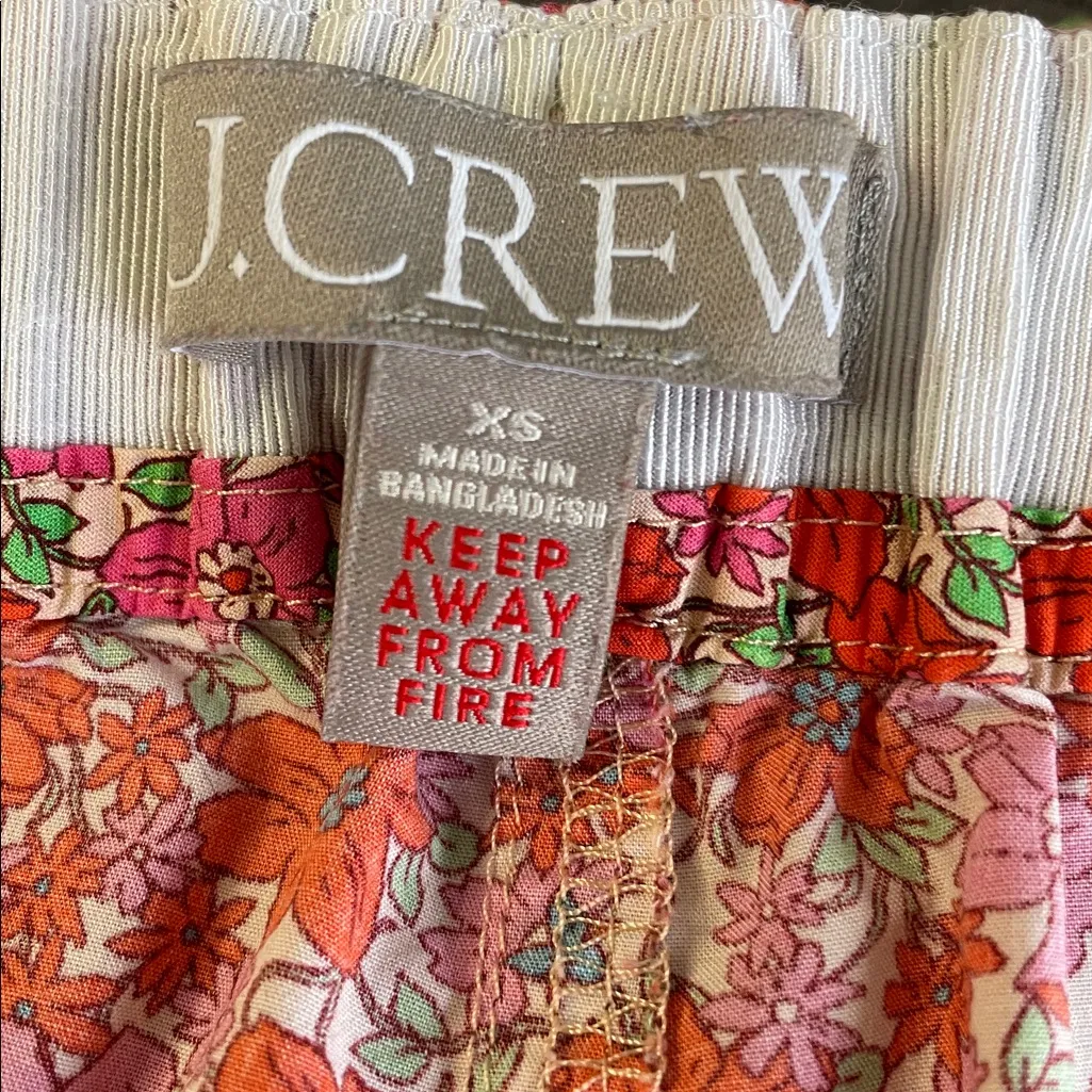 J. Crew cotton-poplin pajama bottoms in brilliant blooms - Image 6