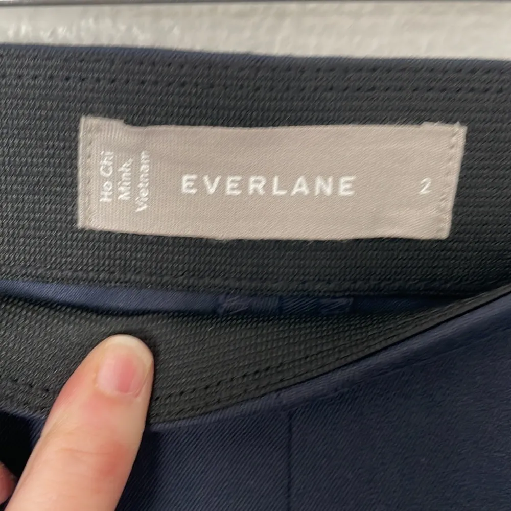 Everlane Curvy Side-Zip Stretch Ankle Pant Slim Stretch Blue Size 2 - Image 5