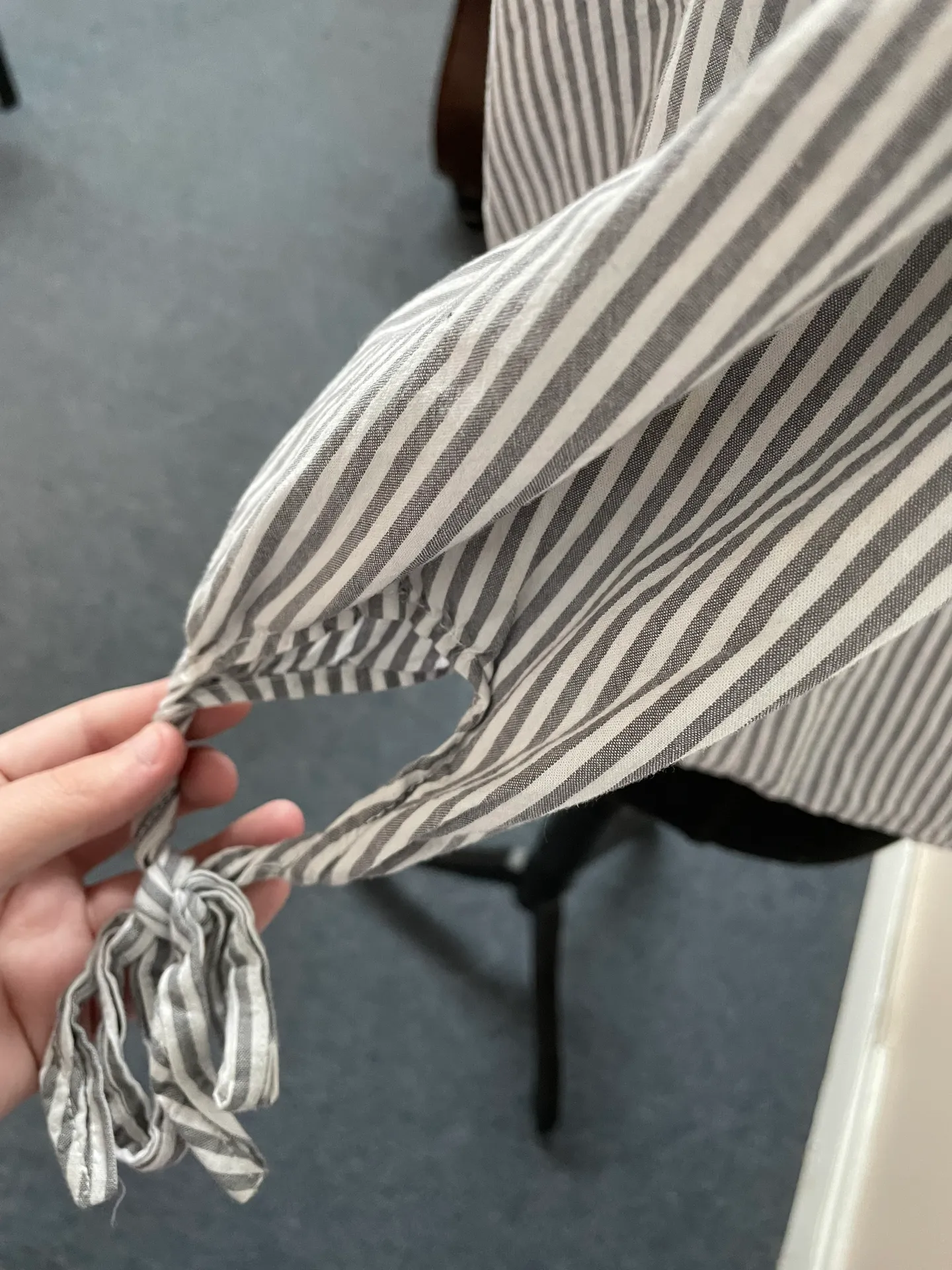 Faded Glory Off the Shoulder Stripe Blouse - Image 3