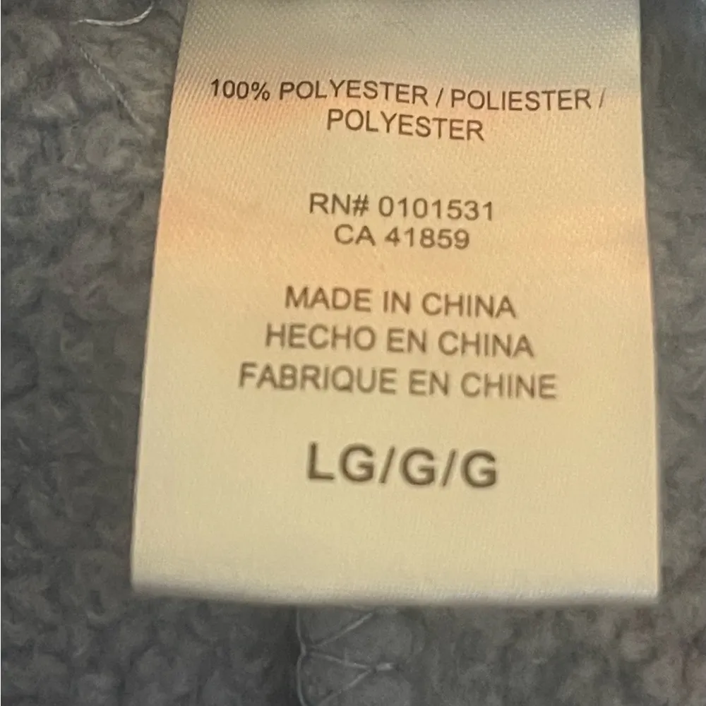 Mighty Fine Plush Joggers L Blue Heart Eyes Smiley Lounge Pants Cozy Fleece - Image 7