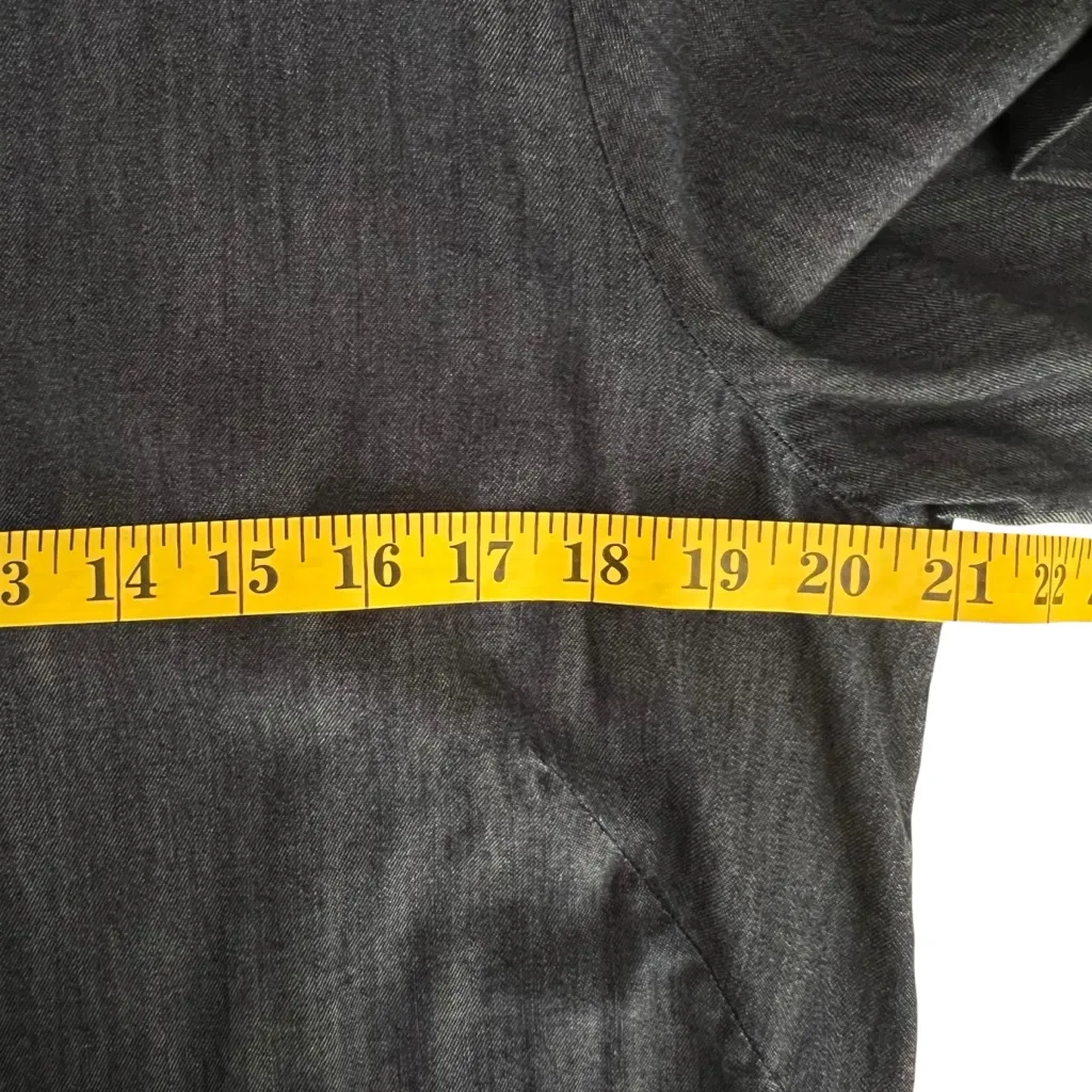 Talbots Womens Chambray Denim Dress Size 16 Minimalist Career Capsule Wardrobe - Image 4