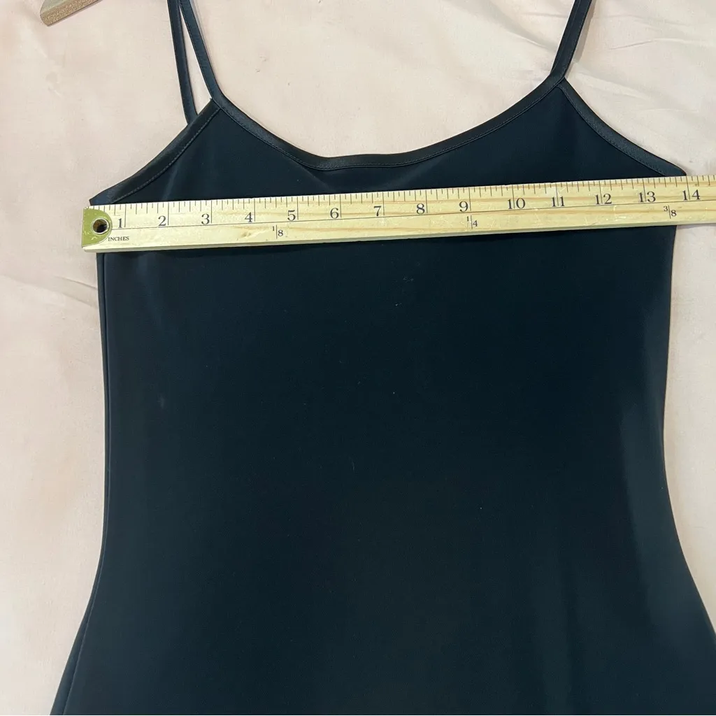 Laura Ashley Black Silk Blend Burnout Velvet Hem Spaghetti Strap Maxi Dress - Image 12