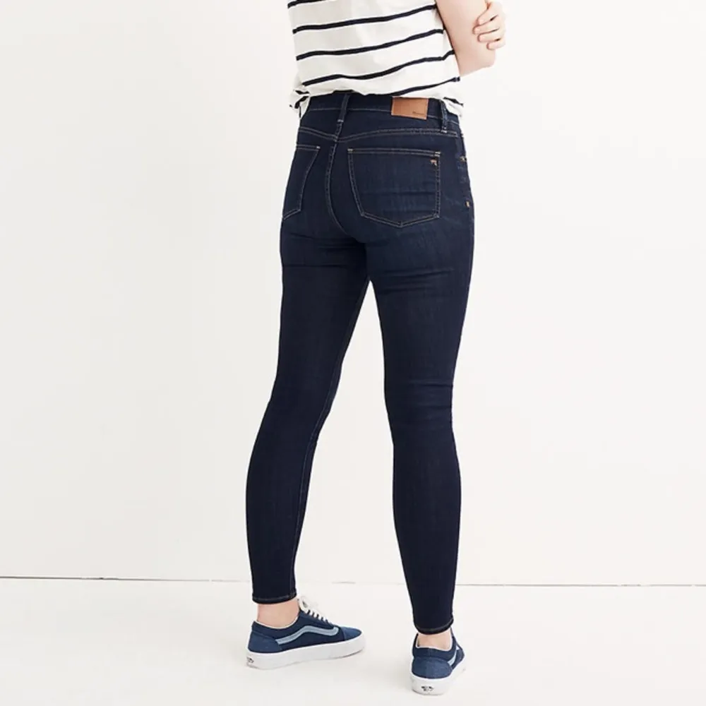 Madewell 9" Mid-Rise Skinny Jeans in Larkspur tencel stretch Denim Edition sz 25 - Image 17