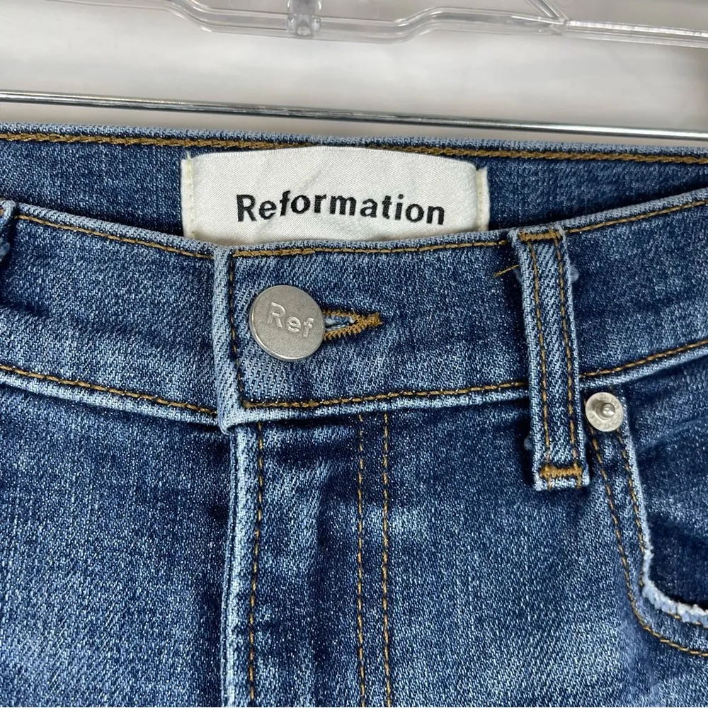 Reformation Stretch crop cigarettes jeans SZ:25 - Image 3