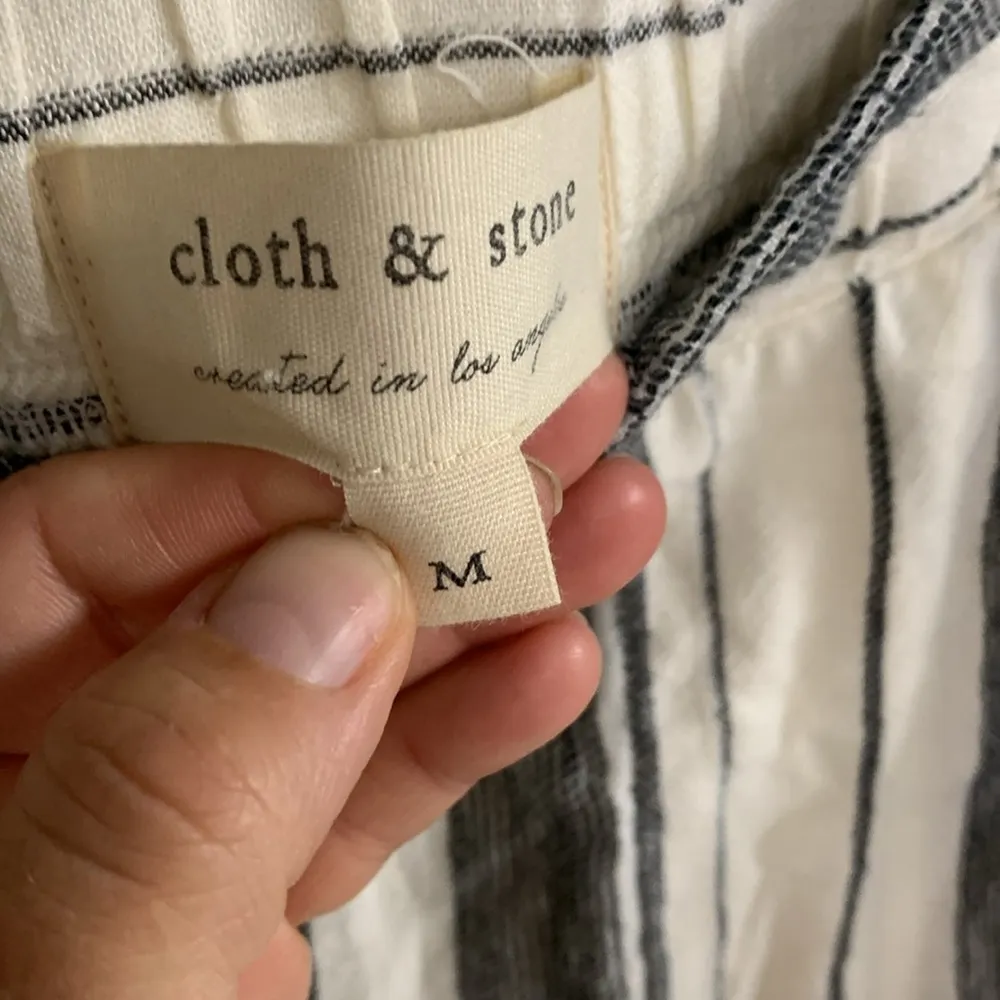 Anthropologie Cloth & Stone Linen Pants Size M - Image 3