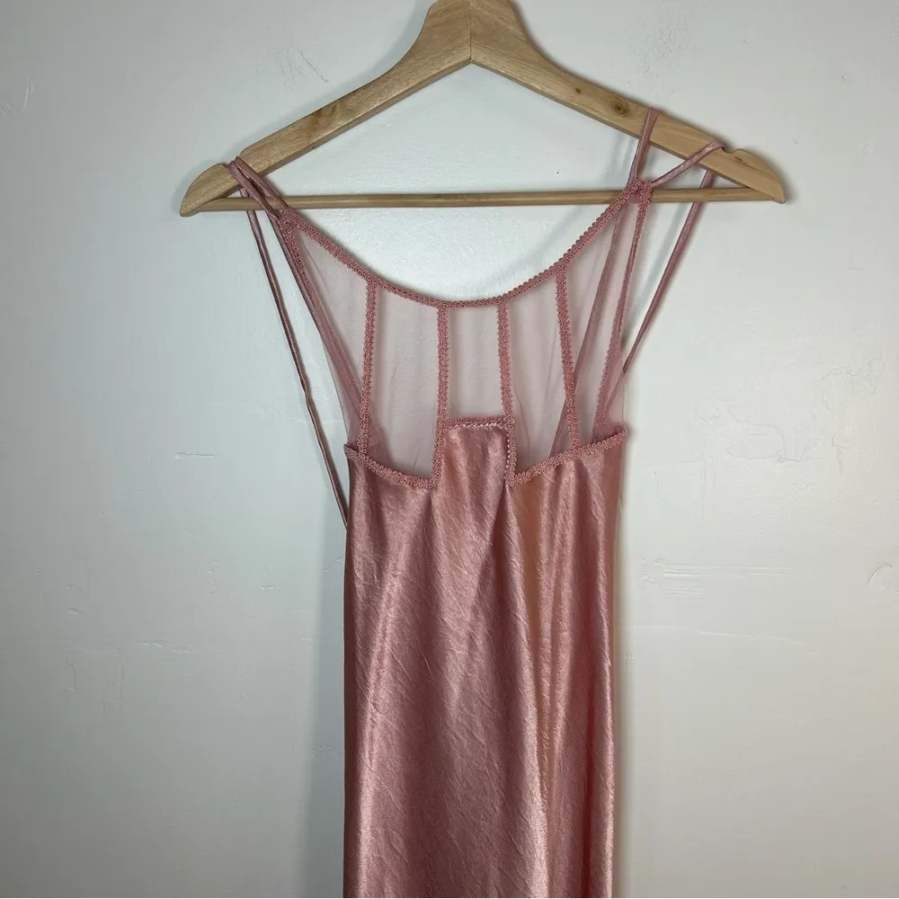 Vintage Victoria secret gold label maxi slip dress pink size large - Image 2