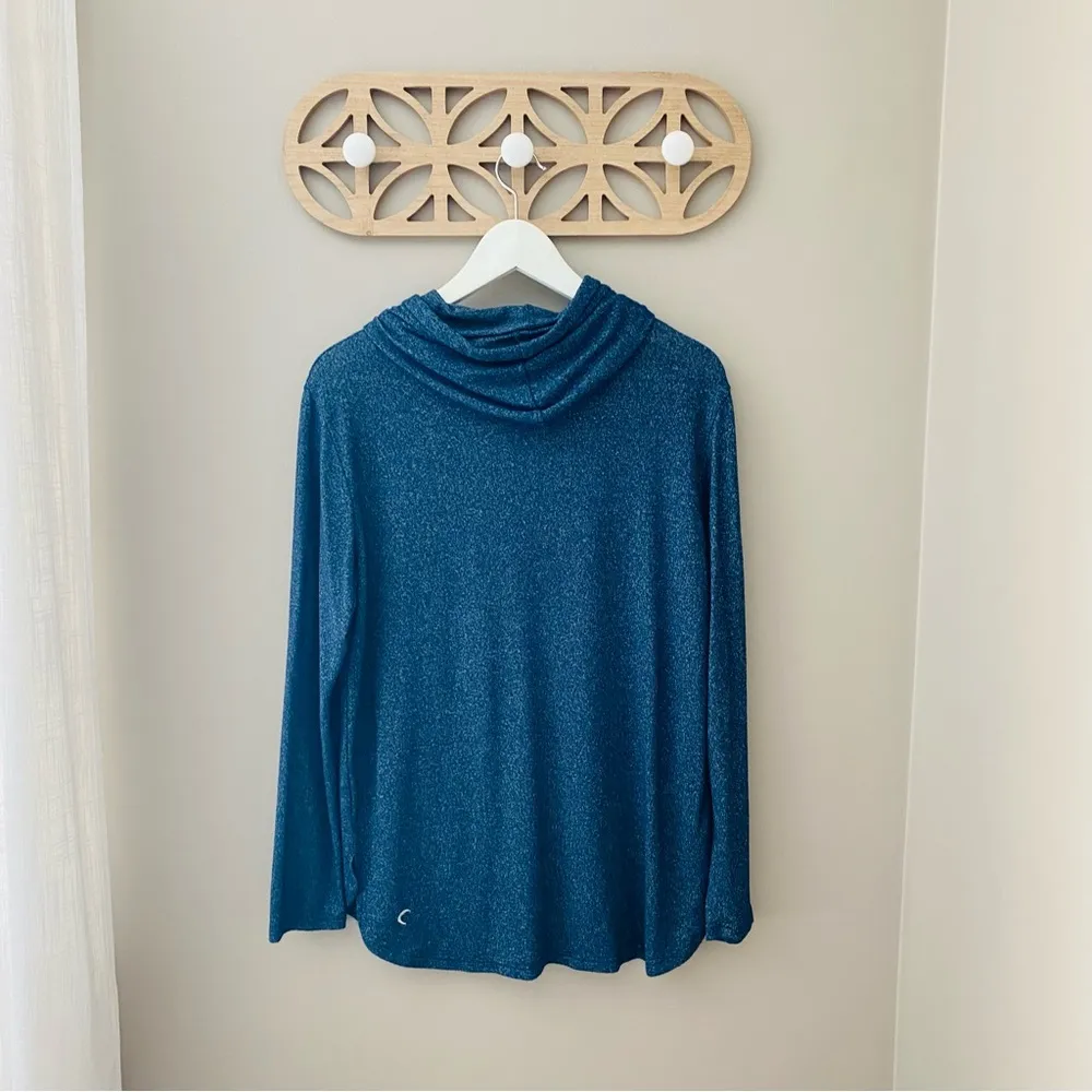 ZYIA Pullover Sweatshirt Blue/Green Sz XS - Image 5