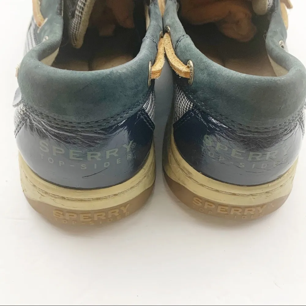 Sperry Topsider Size 7.5 Navy Blue Slip On Boat Shoe Loafers - Image 5