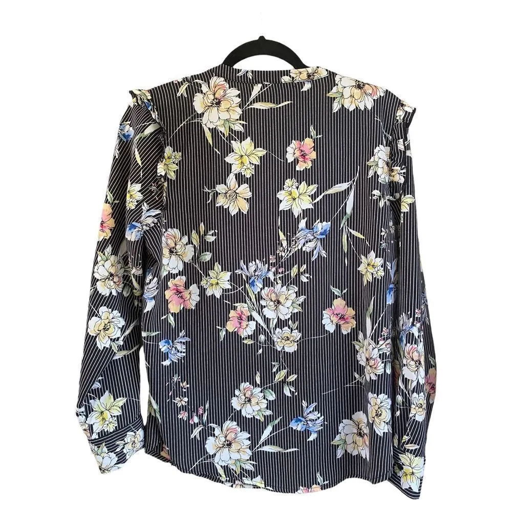 C&E floral dress shirt size medium - Image 3