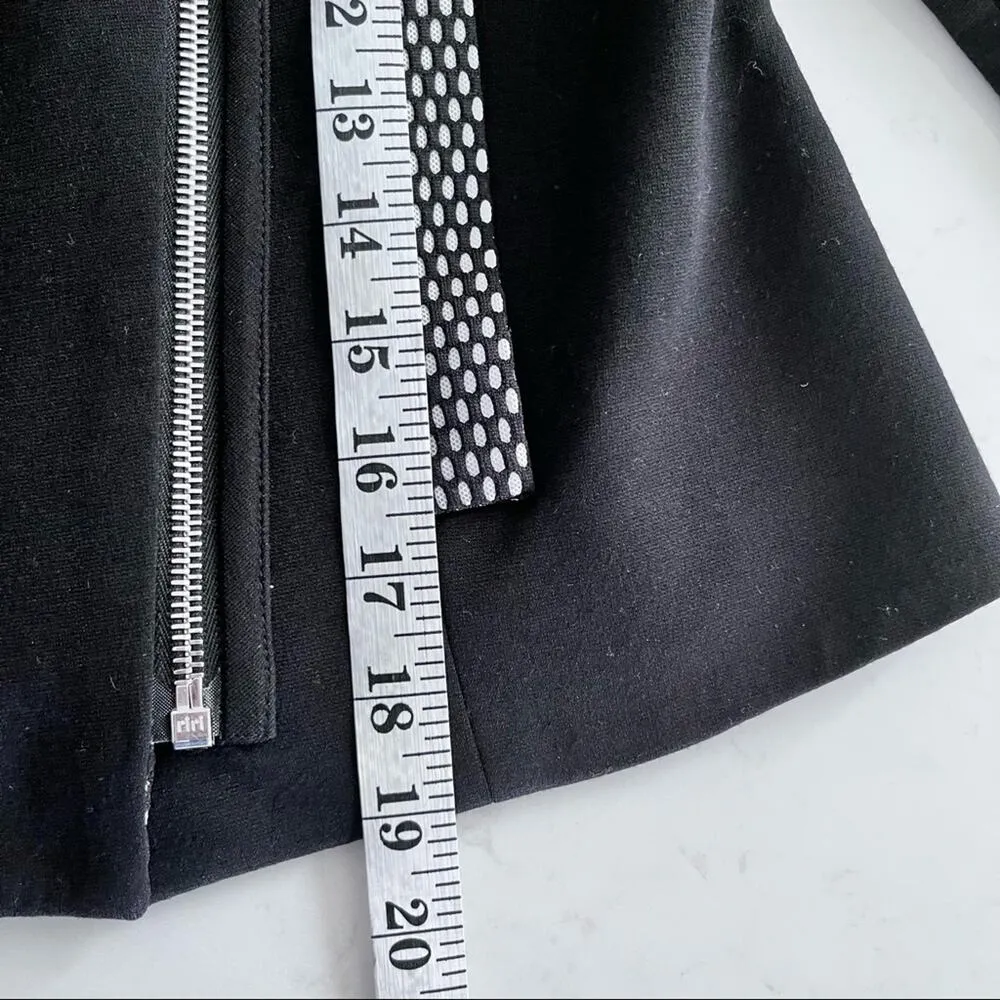 Yoana Baraschi  black faux mesh trim motorcycle jacket XS - Image 5