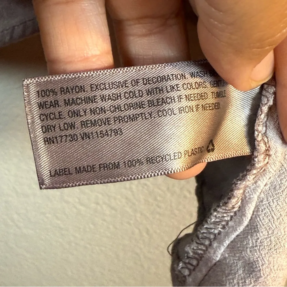 Knox Rose embroidered Gray Boho Top SZ:XL - Image 5