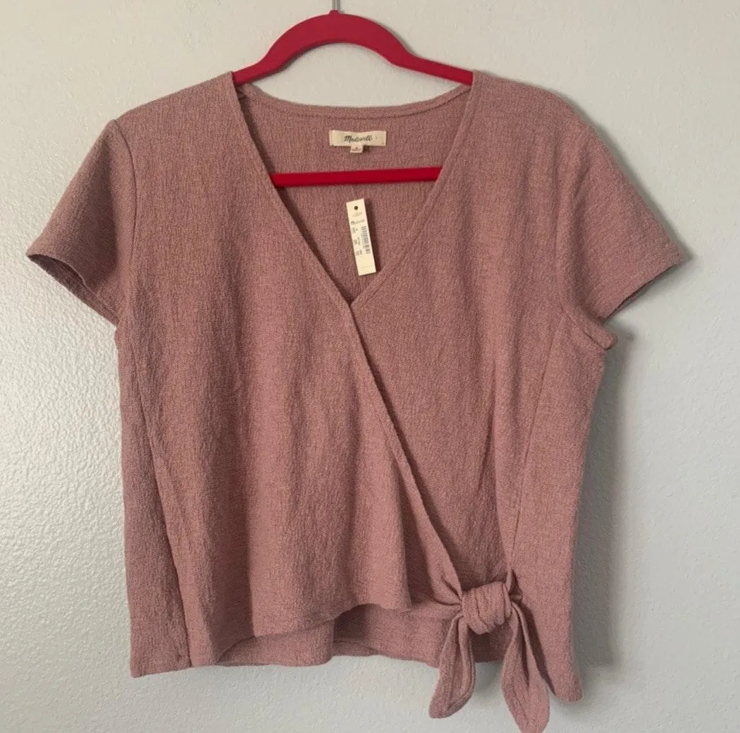 Madewell Purple Wrap Top - Image 2