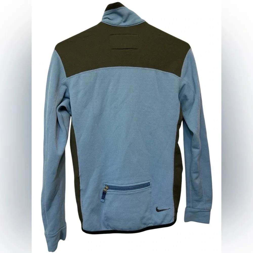 Vintage Nike ACG Thermal Layer 2 Polartec Full Zip Jacket Blue Black Size M - Image 2