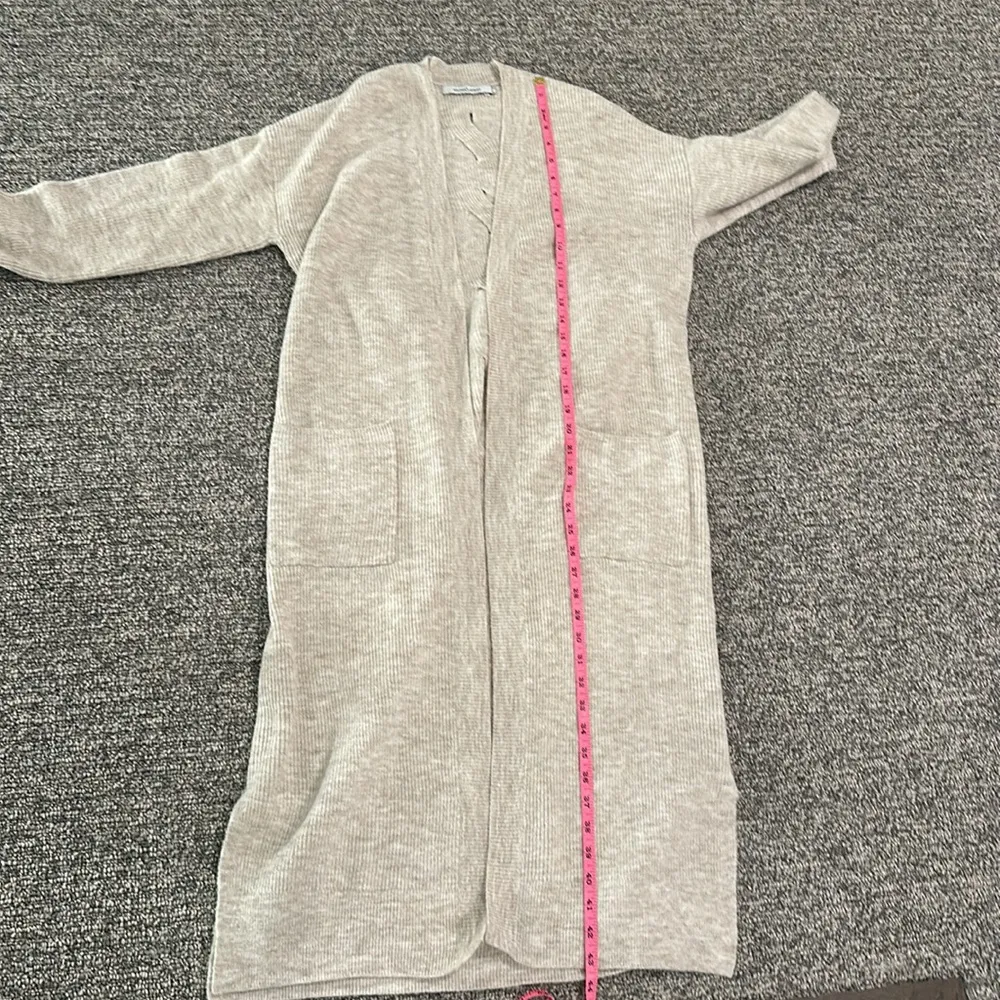 Stitches and Stripes Ling Open Front Cardigan Sz S Tan - Image 7