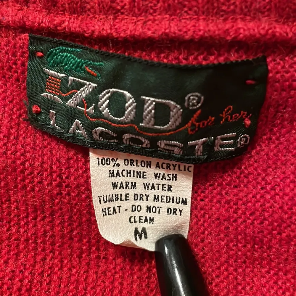 Izod Lacoste for her red sweater size M - Image 2