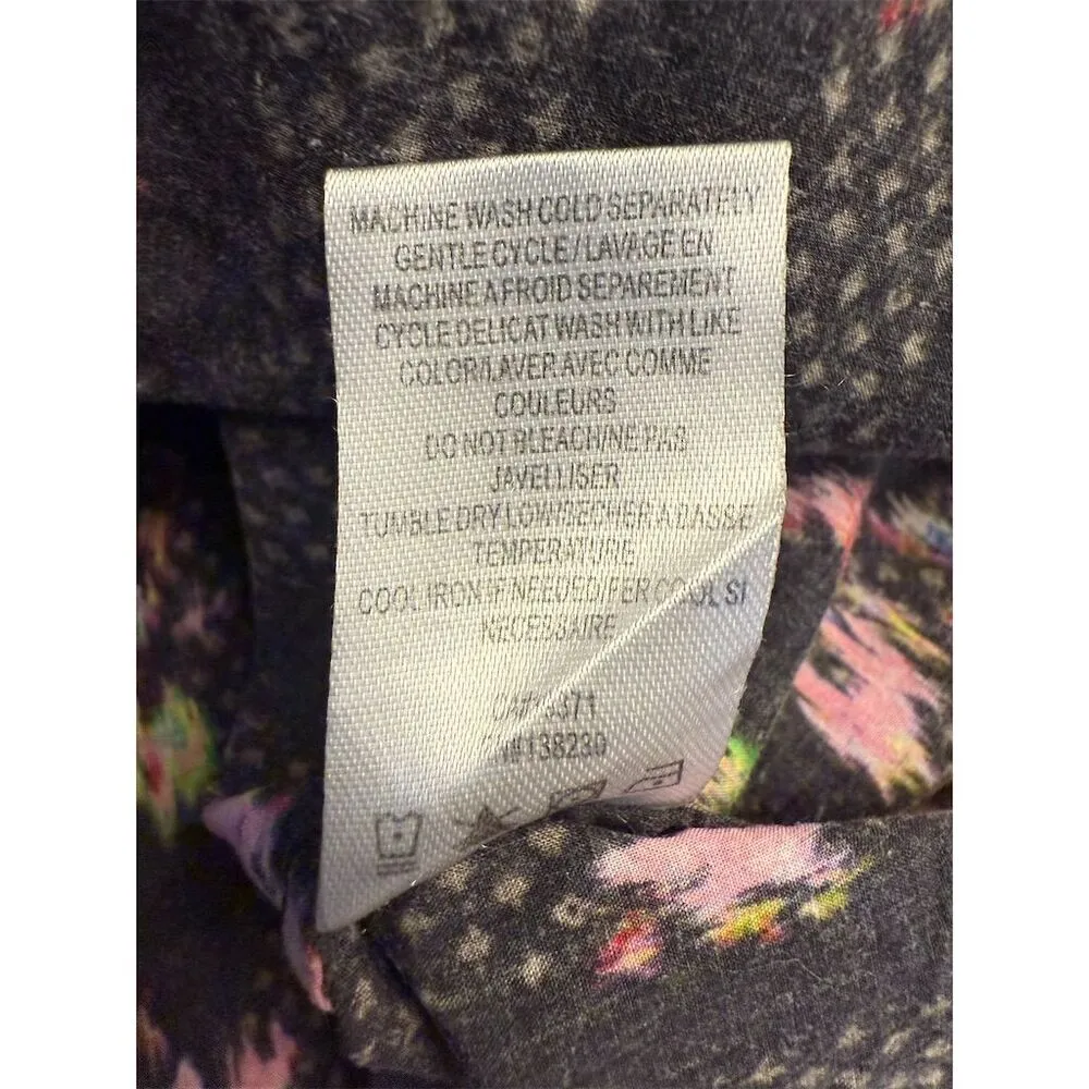 Pam & Gela Women's Neon Ditsy Dress Size M Floral Short Sleeve Babydoll - Image 12