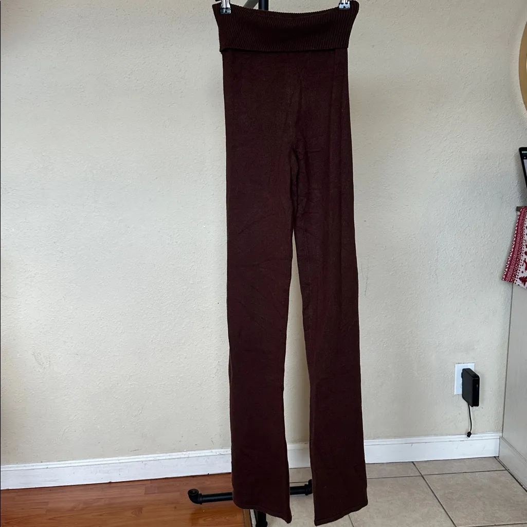 House of CB Ama CHOCOLATE CASHMERE BLEND‎ TROUSERS size XS - Image 5