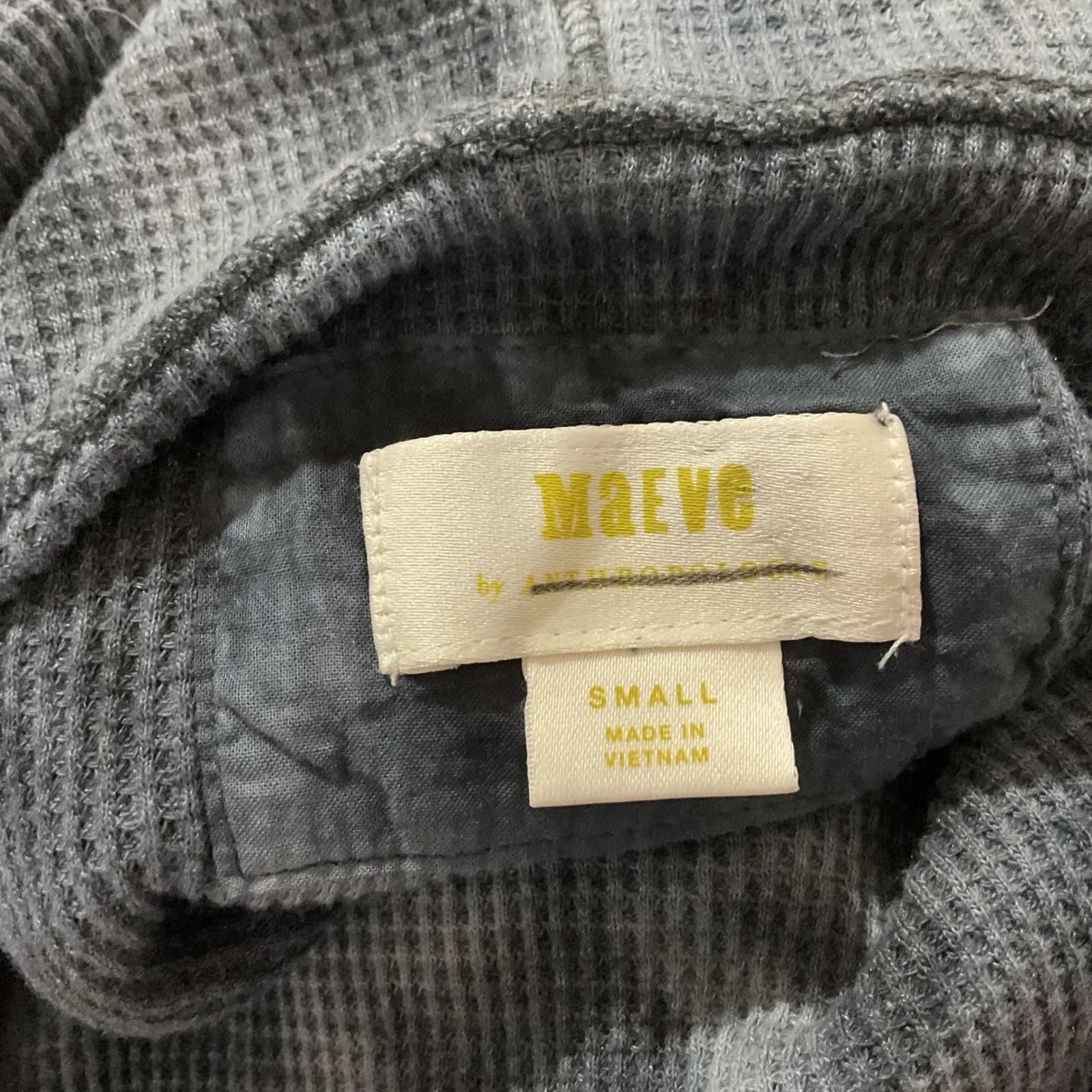 Maeve by Anthropologie Ainsley Tie Dye Cowl Neck Thermal Top Women's Small - Image 6