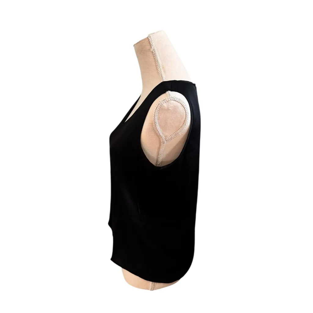 Quince Washable Stretch Silk Tank in black Small - Image 3