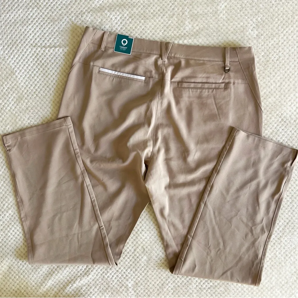 Lesmart Women's Stretch Khaki Golf Pants Tan Size 12 - Image 5