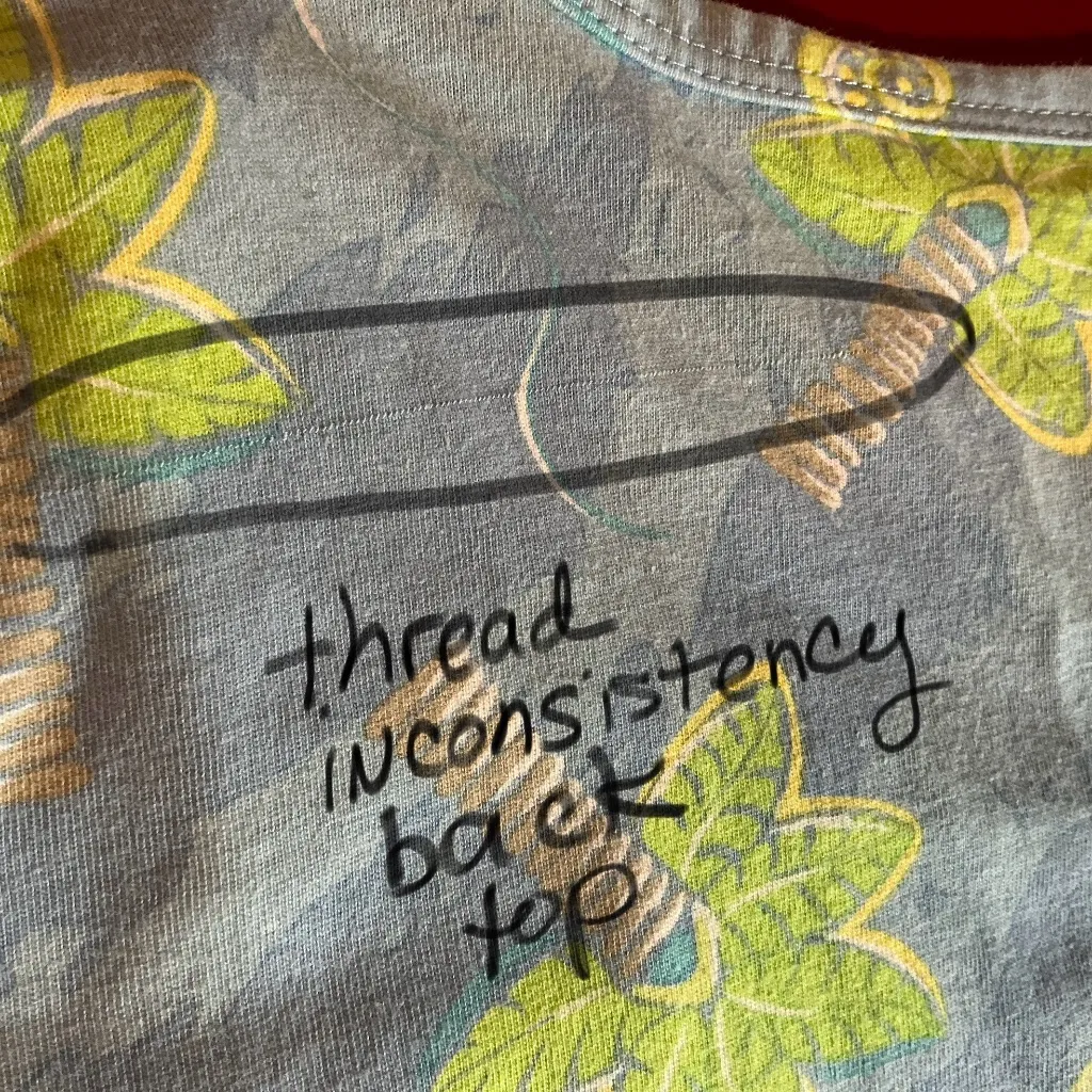 Lulu B Dress Women’s Medium Blue Cotton Palm Tree Print Beach Resort Tropical - Image 12